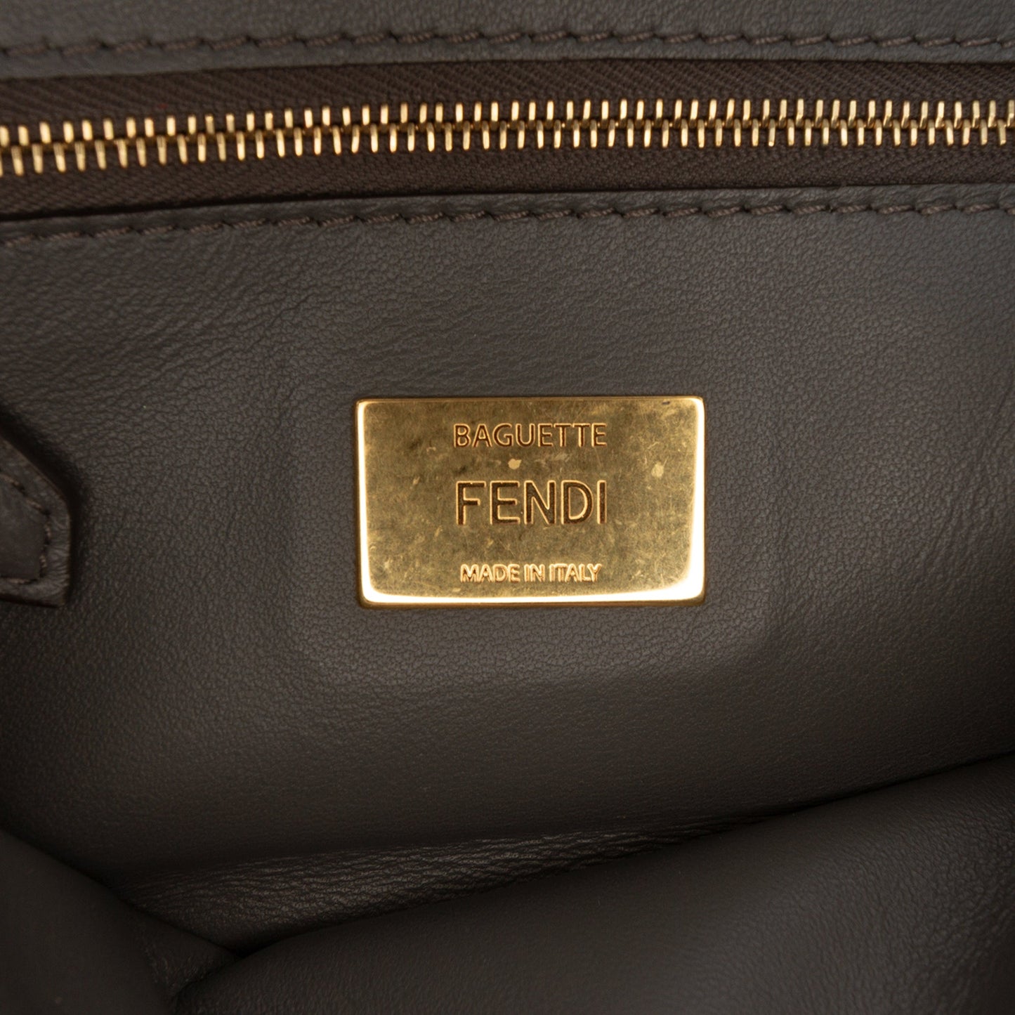 Fendi Zucca Chain Midi Baguette