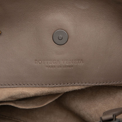 Bottega Metallic nappa Intrecciato Double Chain Tote Bag used