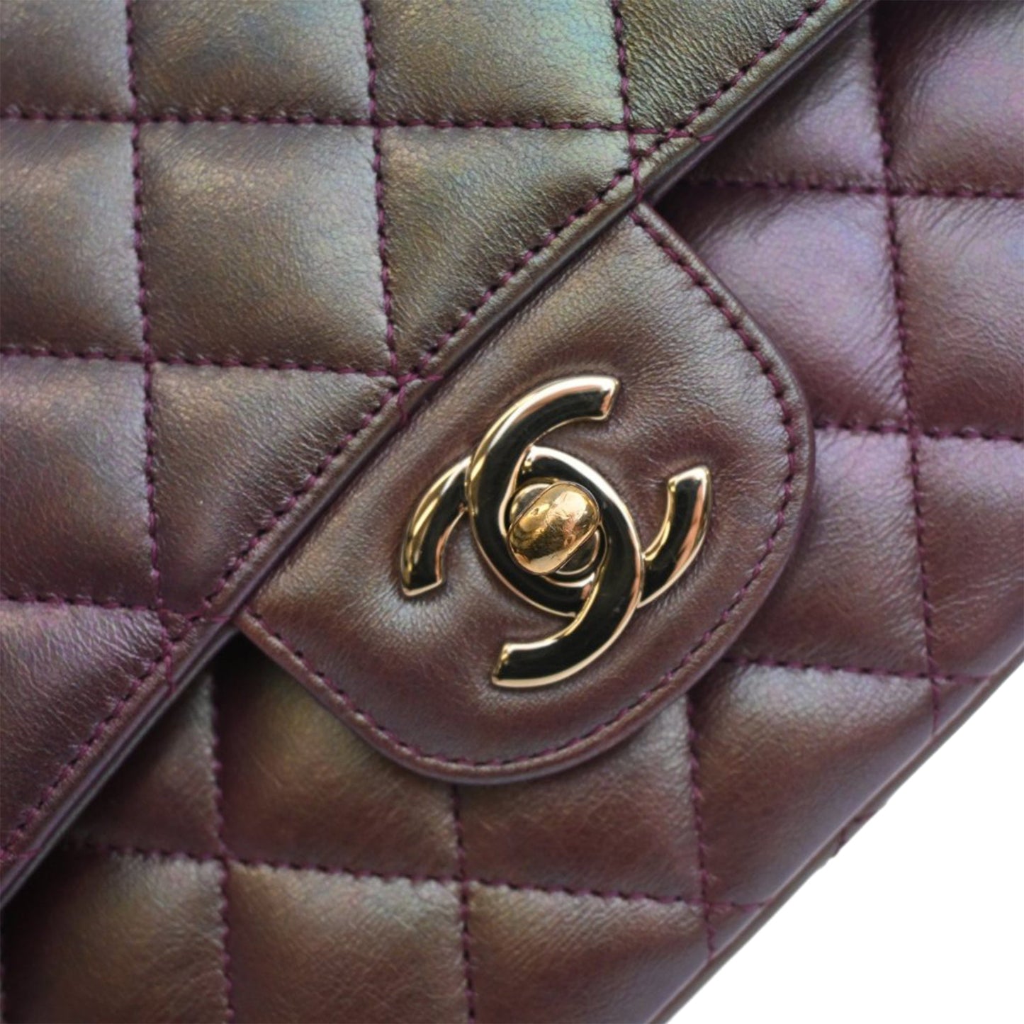 Chanel Medium Classic Iridescent Double Flap