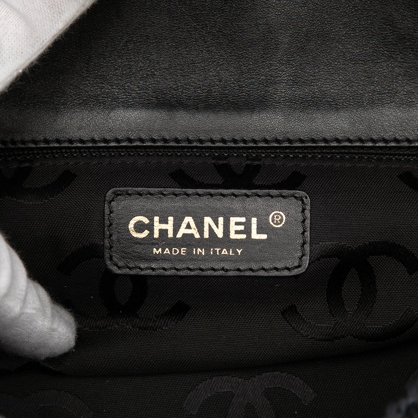 Chanel CC Woven Raffia Flap