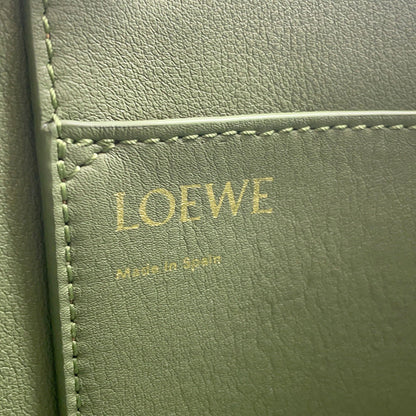 Loewe Anagram Jacquard and Calfskin Square Tote Bag