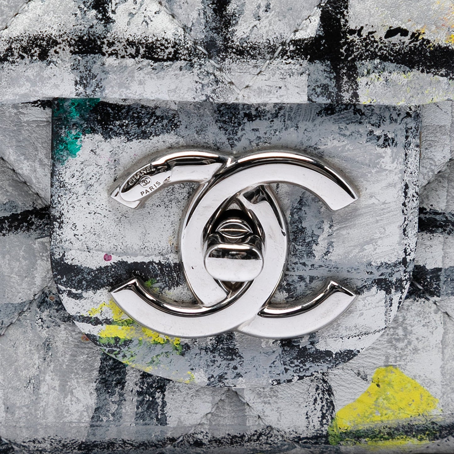 Chanel Hand Painted Graffiti Flap Bag