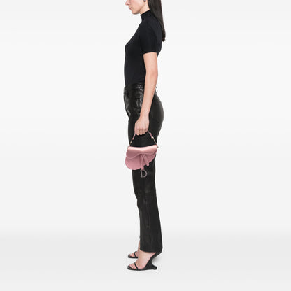 Dior Satin Crystal Saddle Bag