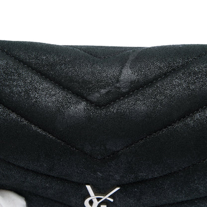 Saint Laurent Glitter Suede LouLou Crossbody