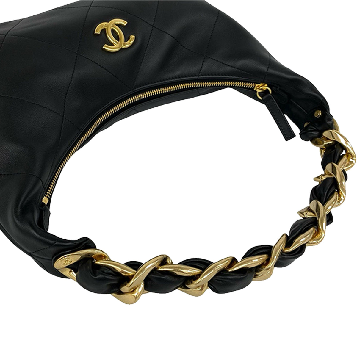 Chanel CC Quilted Lambskin Timeless Hobo bag