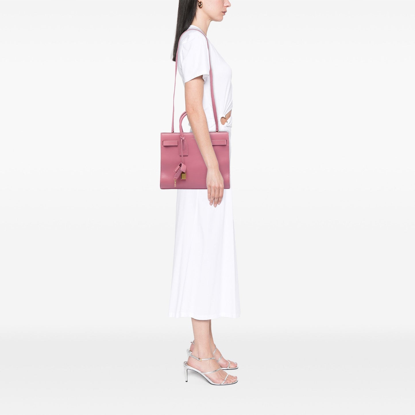 Saint Laurent Leather Sac De Jour bag