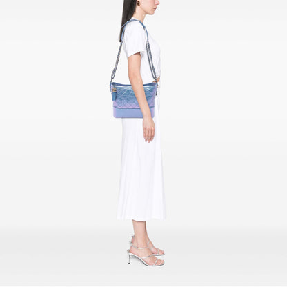 Chanel Quilted Iridescent Lambskin and Calfskin Gabrielle Bag