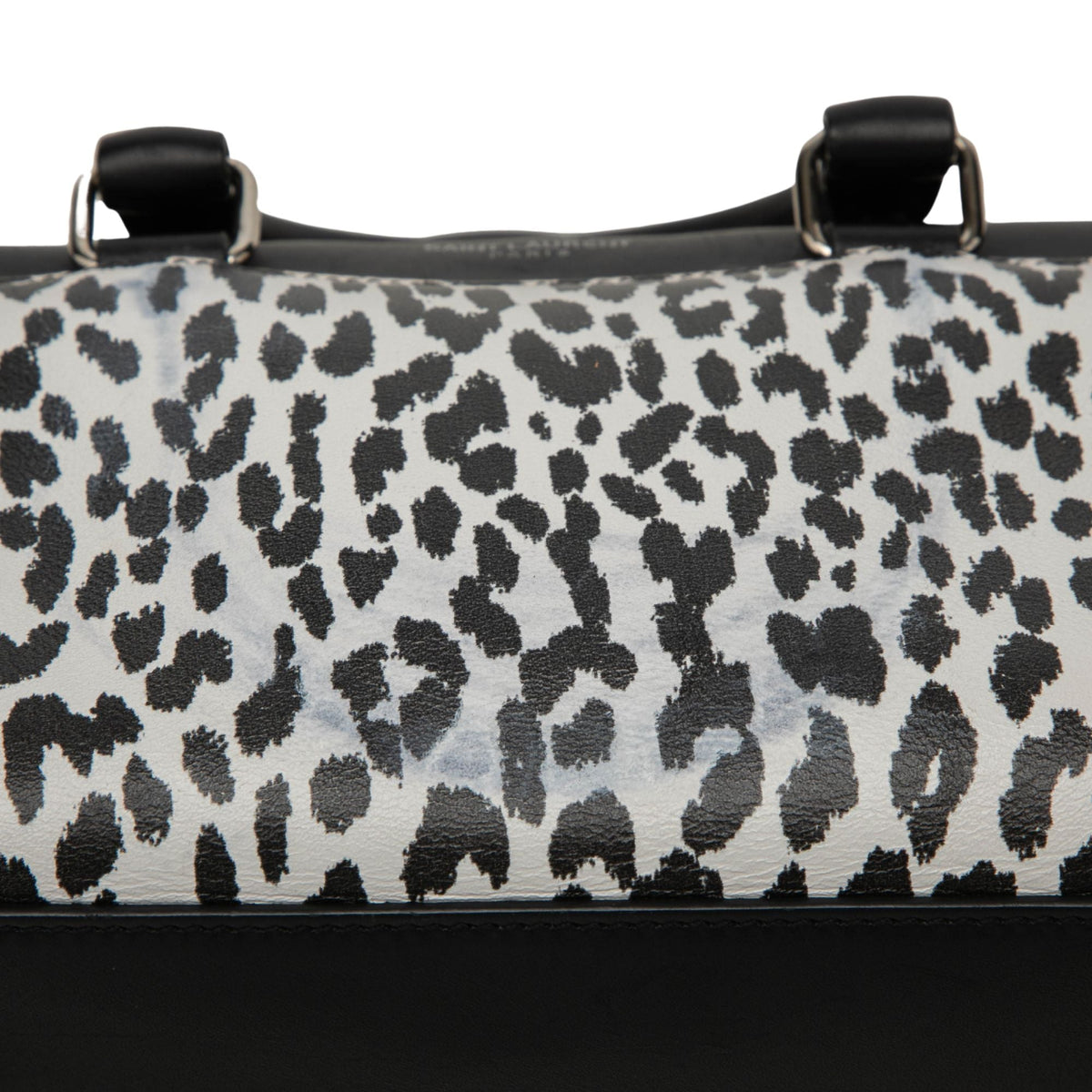 Saint Laurent Toy Leather Leopard Print Classic Duffle Bag