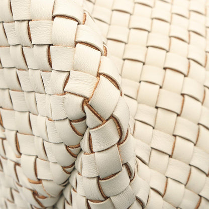 Bottega Veneta Lambskin Intreccio Cabat Tote