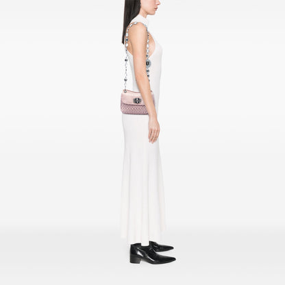 Miu Miu Matelasse Nappa Crystal Chain Crossbody