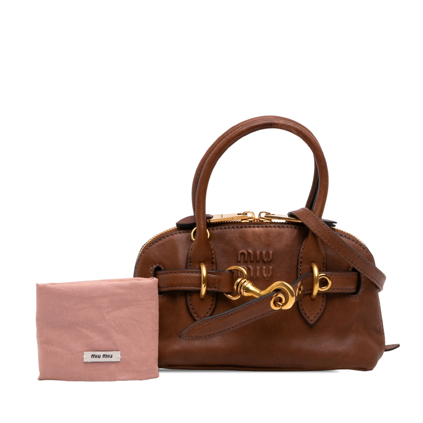 Miu Miu Nappa Aventure Satchel Bag