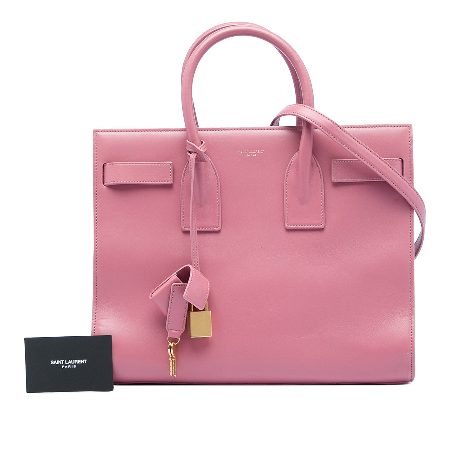 Saint Laurent Leather Sac De Jour bag