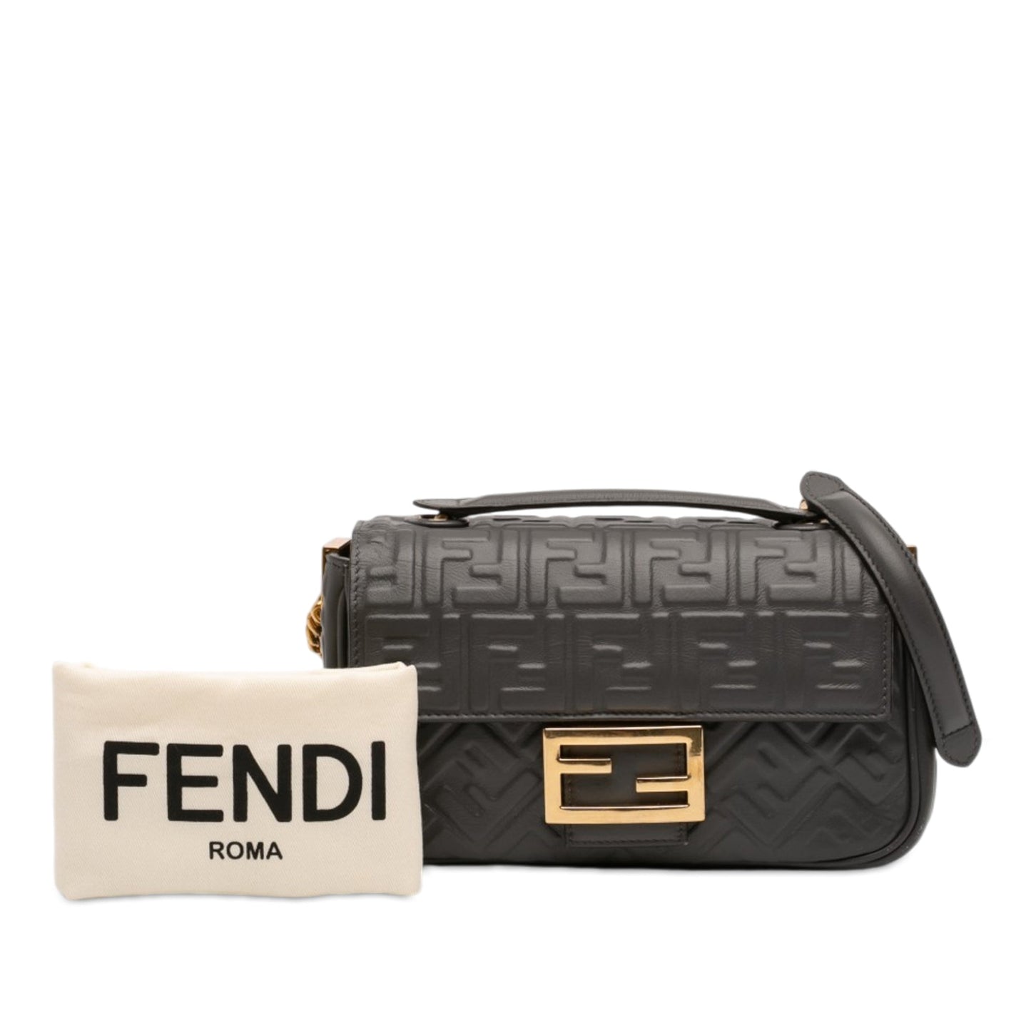 Fendi Zucca Chain Midi Baguette