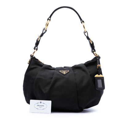 Prada Tessuto Pleated Hobo
