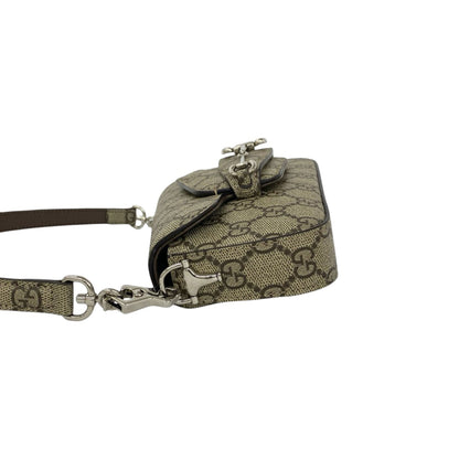 Gucci Mini GG Supreme Asymmetric Horsebit 1955 Bag