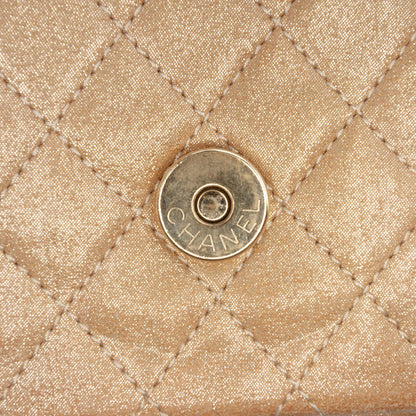 Chanel Iridescent Lambskin Pearl CC Crystal Flap