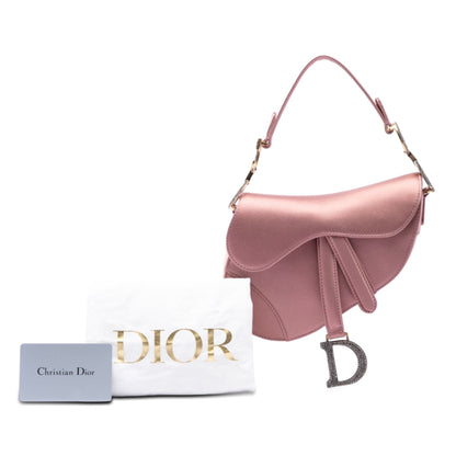 Dior Satin Crystal Saddle Bag