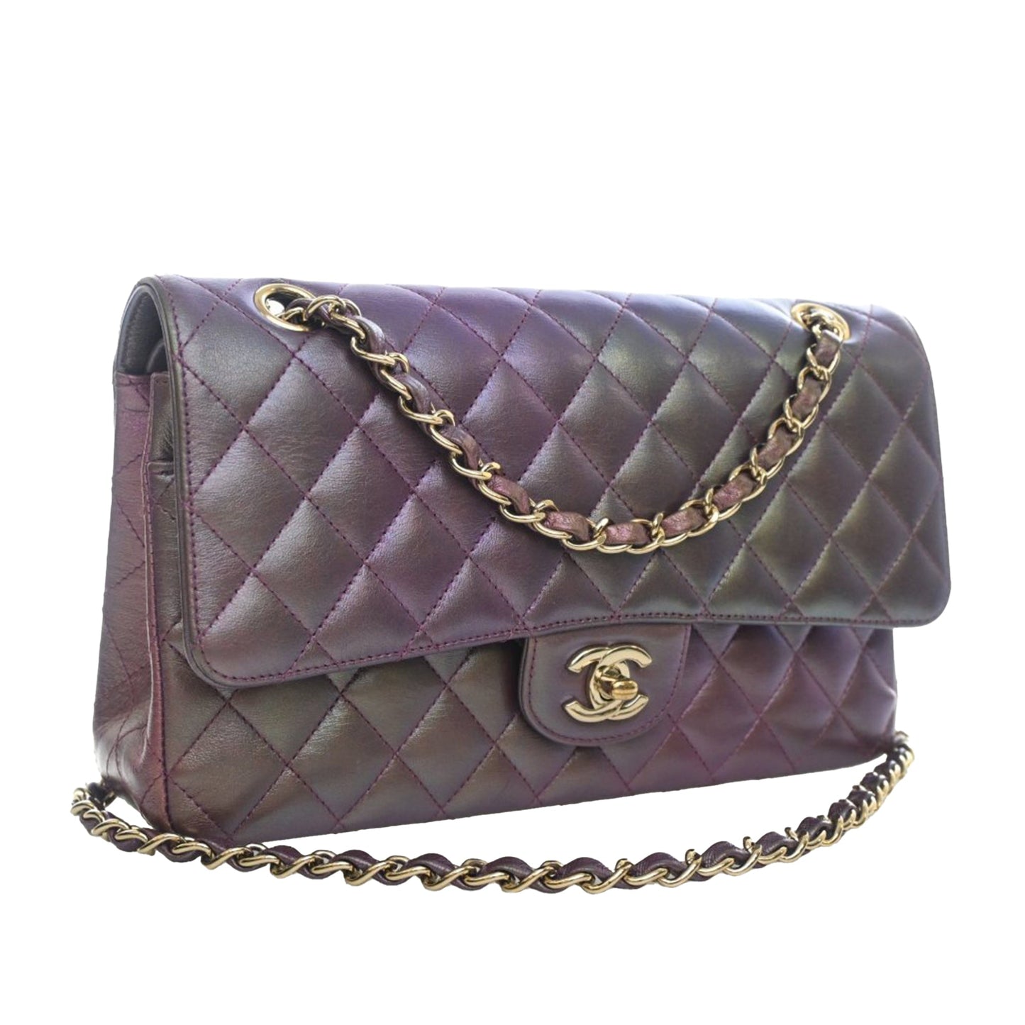 Chanel Medium Classic Iridescent Double Flap
