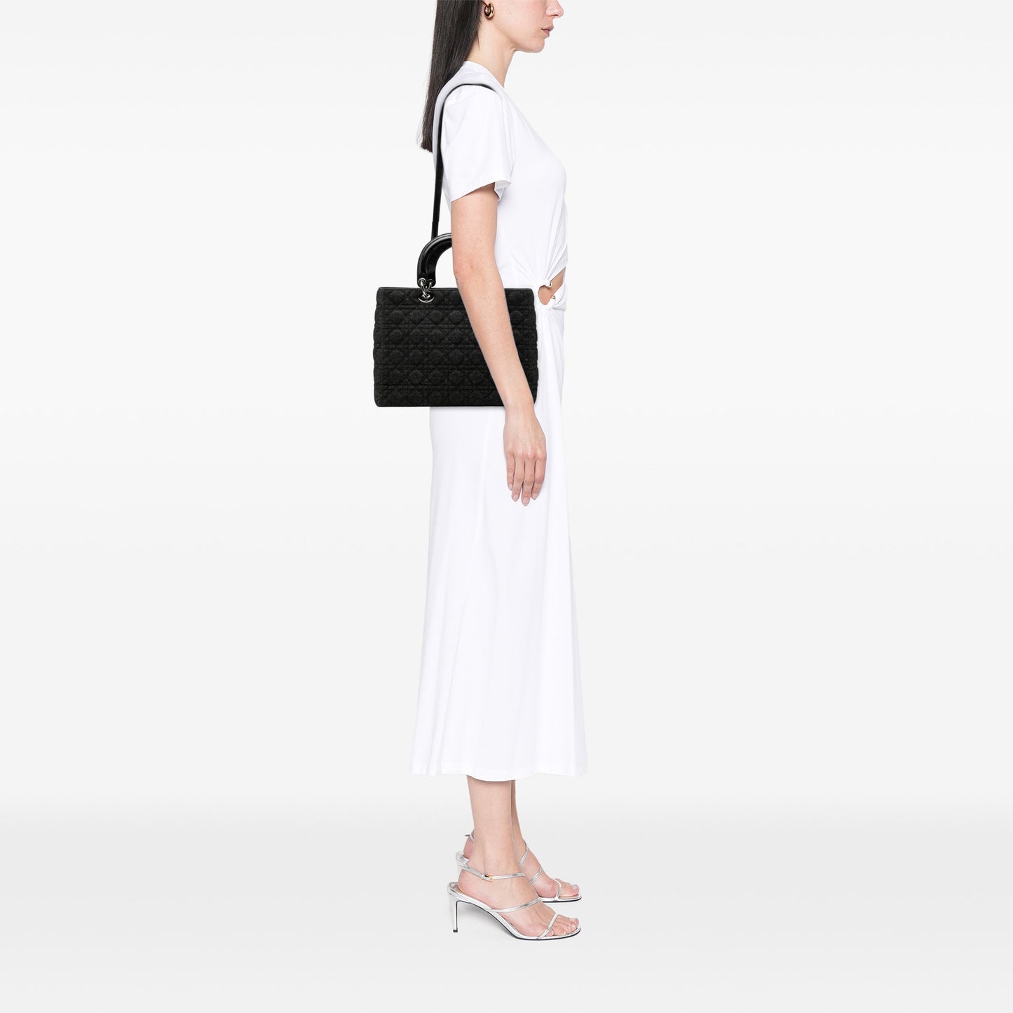Dior Denim Cannage Lady Dior