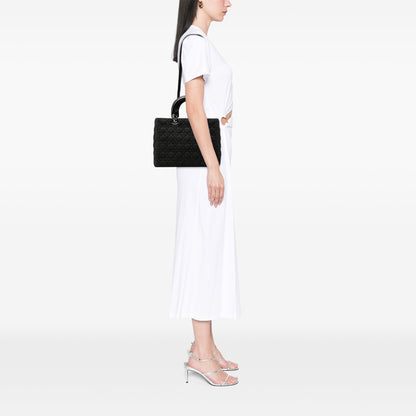 Dior Denim Cannage Lady Dior
