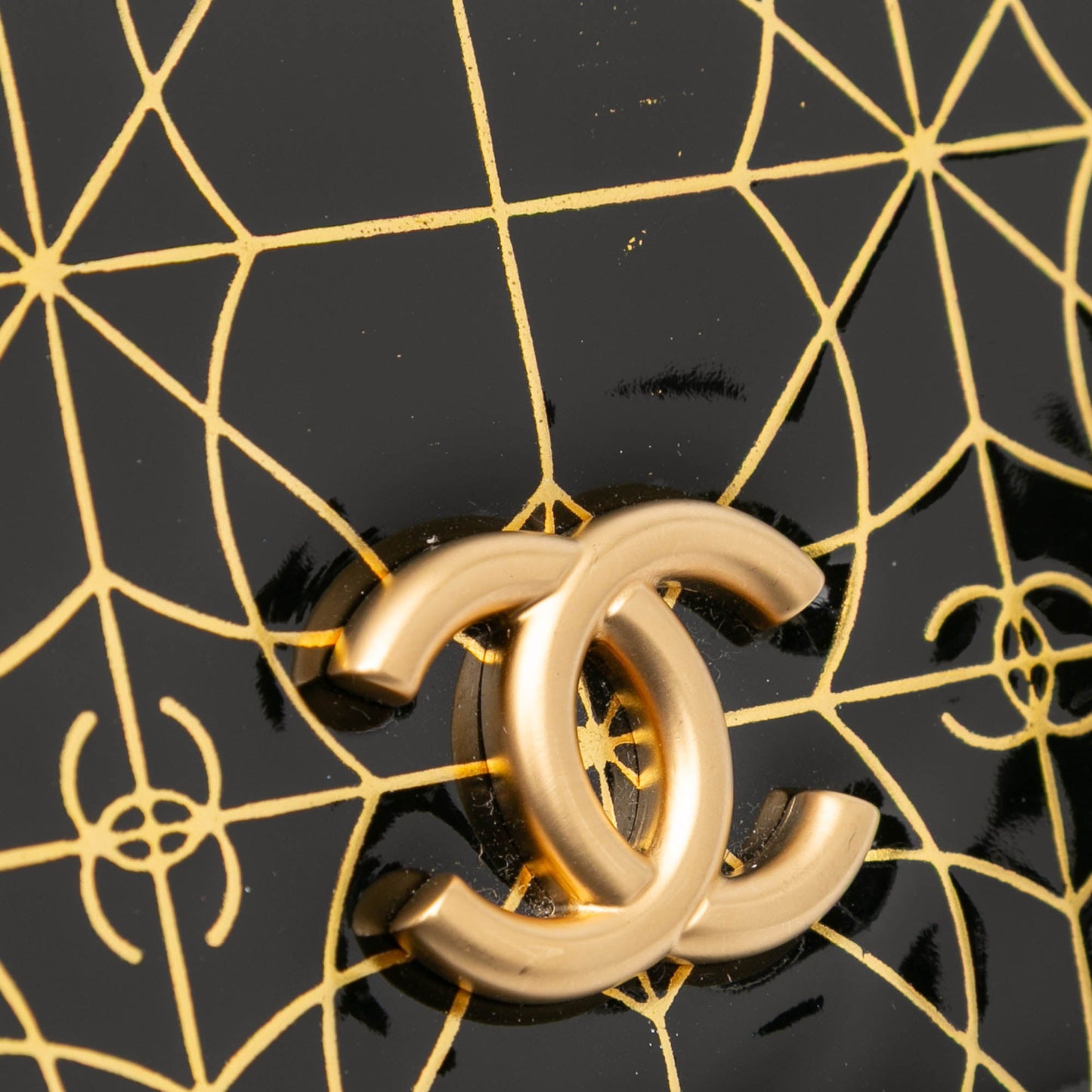 Chanel Paris Moscou Vinyl Moujik Clutch with Chain