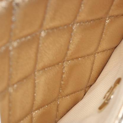 Chanel Metallic Quilted Lambskin CC in Love Heart Bag