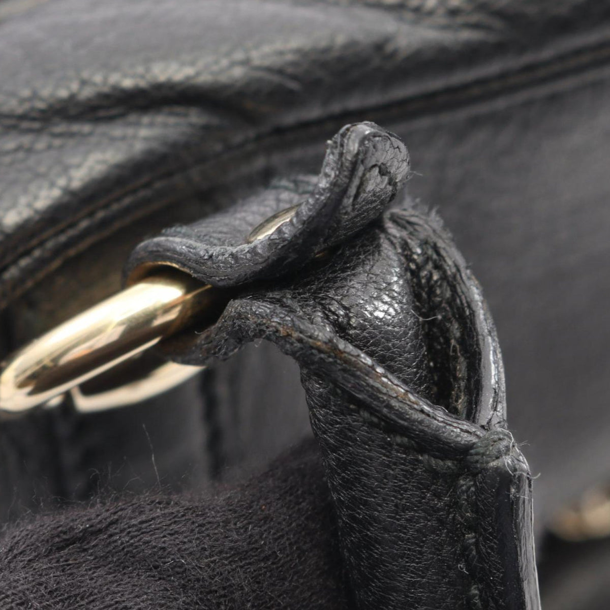 Gucci Calfskin Wave Handbag