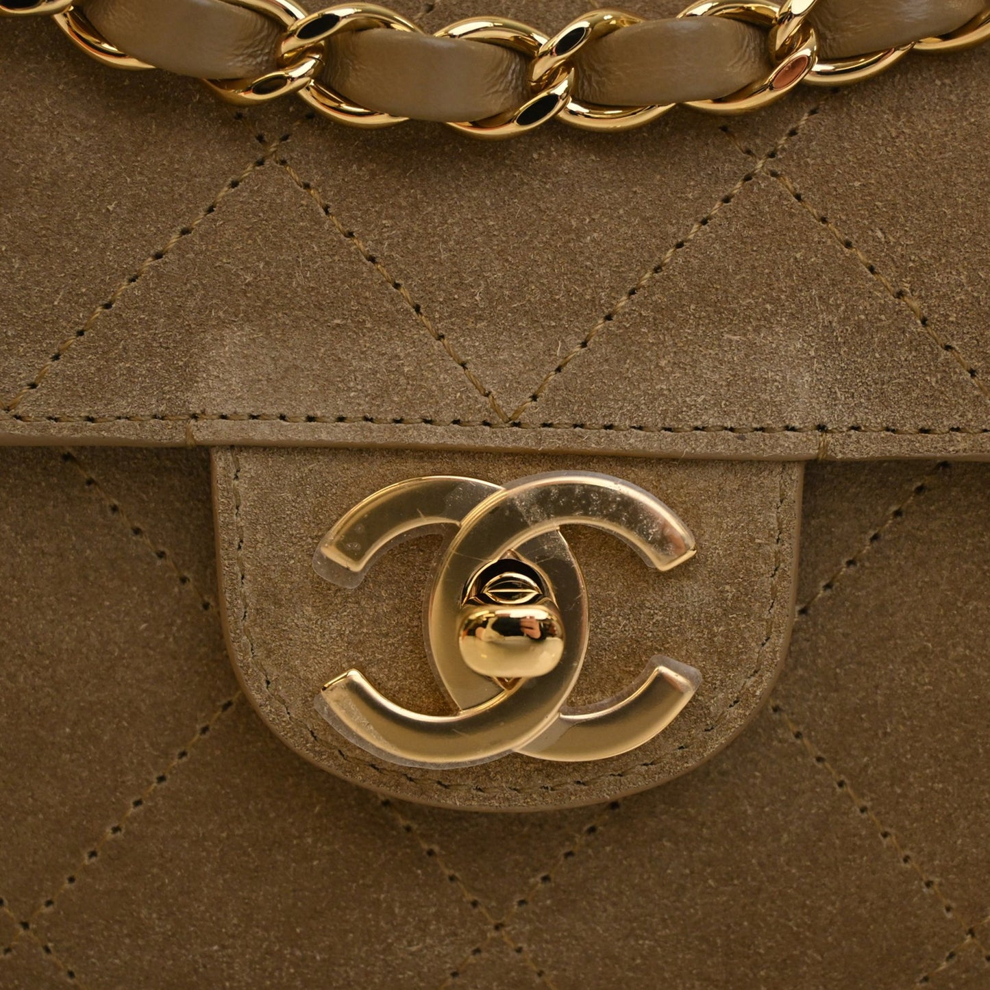 Chanel Quilted Suede Souplissimo Maxi Flap Bag