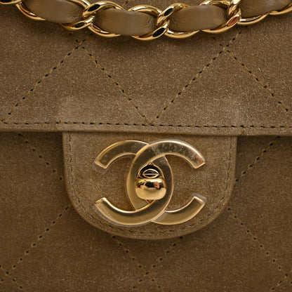 Chanel Quilted Suede Souplissimo Maxi Flap Bag