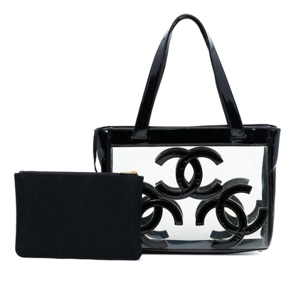 Chanel Triple CC Vinyl and Patent Tote