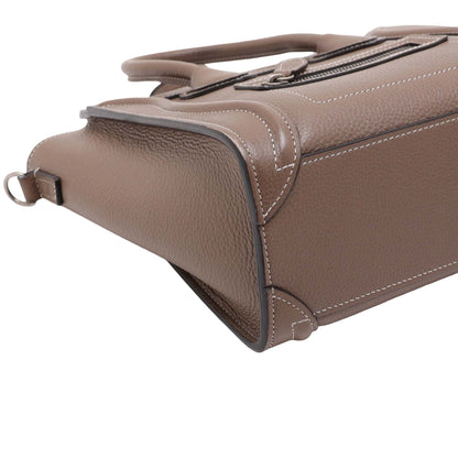 Celine Nano Leather Luggage Tote