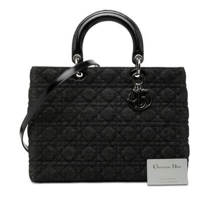 Dior Denim Cannage Lady Dior