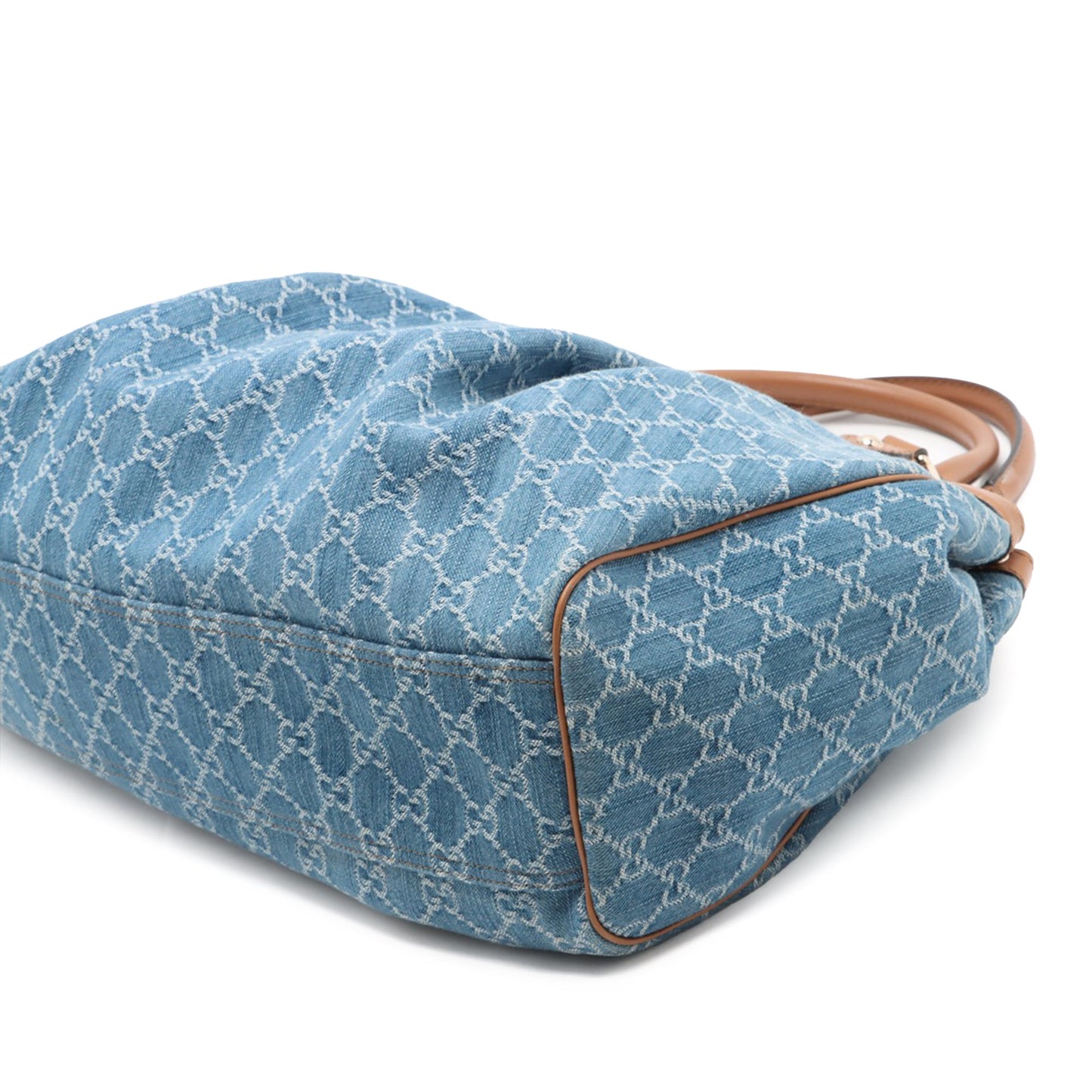 Gucci GG Denim Sukey Tote Bag