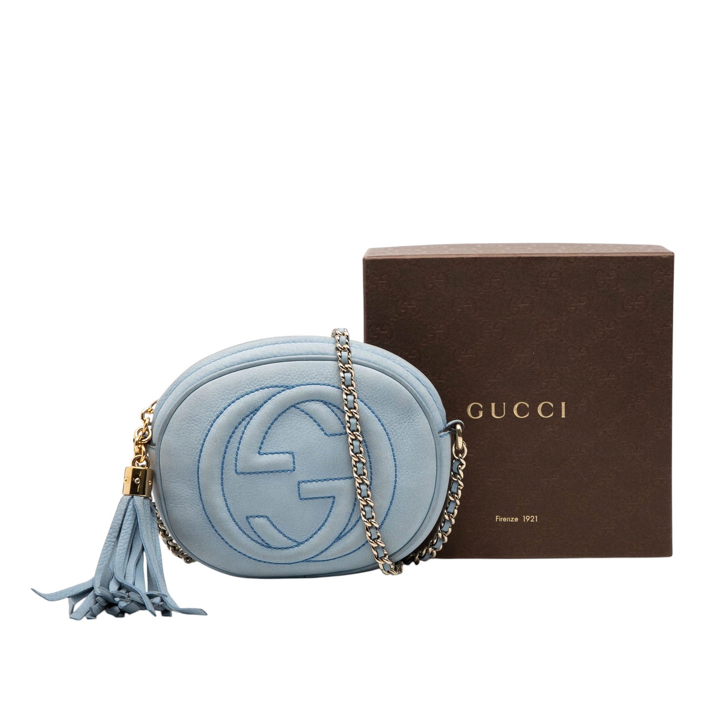 Gucci Nubuck Soho Chain Crossbody