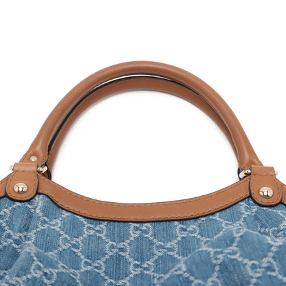 Gucci GG Denim Sukey Tote Bag