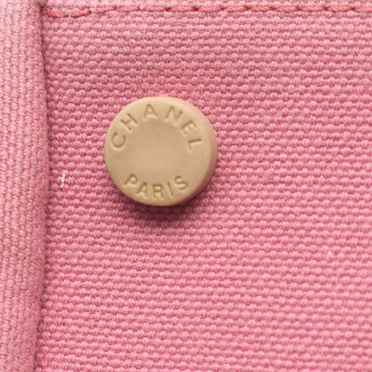 Chanel CC Canvas Chocolate Bar No.5 Camellia Bowling Bag