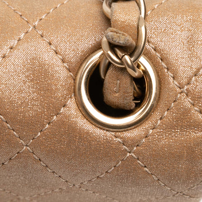 Chanel Iridescent Lambskin Pearl CC Crystal Flap
