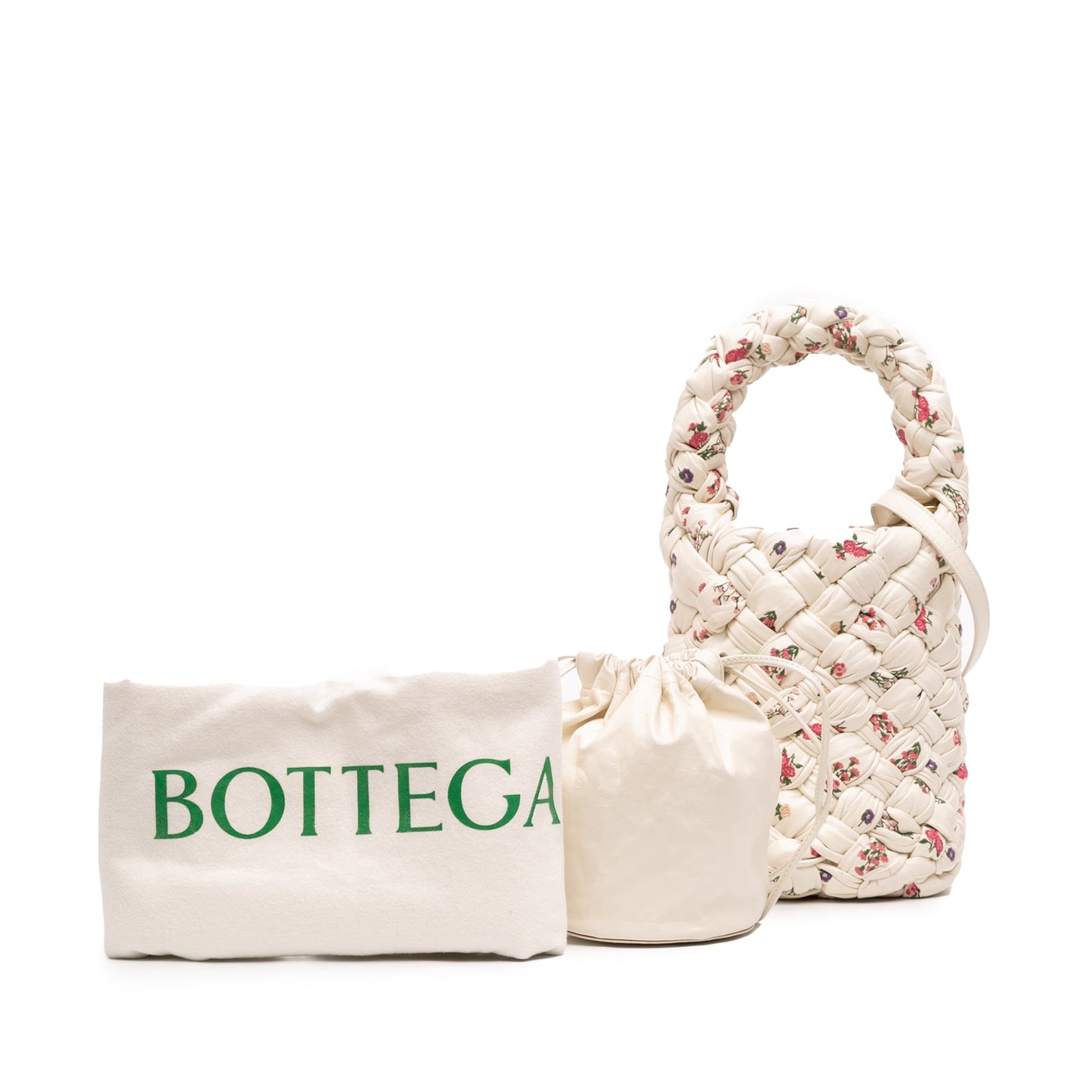 Bottega Veneta Floral Printed Kalimero Bucket Bag