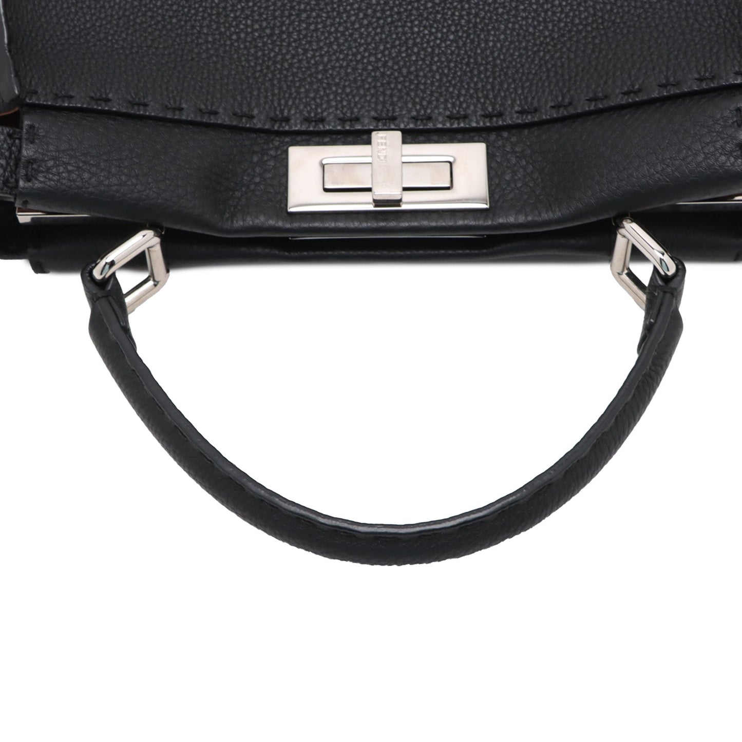 Fendi Leather Peekaboo Selleria Handbag Secondhand