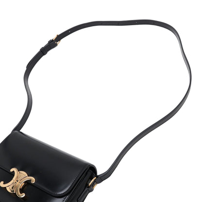 Celine Classique Shiny Calfskin Triomphe Crossbody Bag
