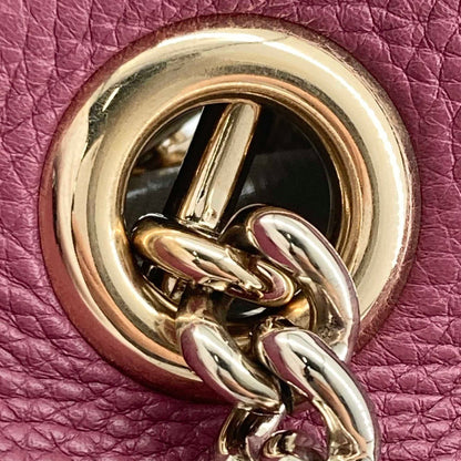 Gucci Calfskin Soho Chain Zip Shoulder Bag