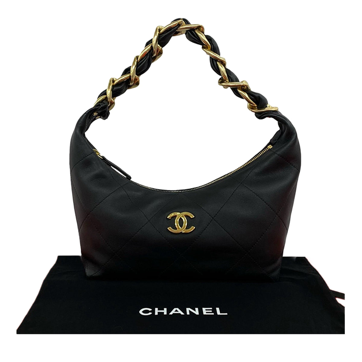 Chanel CC Quilted Lambskin Timeless Hobo bag